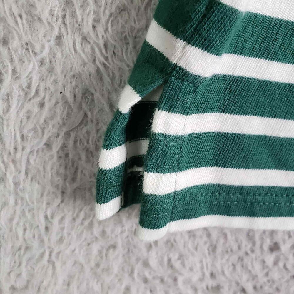 Talbots Shirt Women’s Plus Size 2X Striped Green Christmas Candy Cane New - Picture 6 of 10